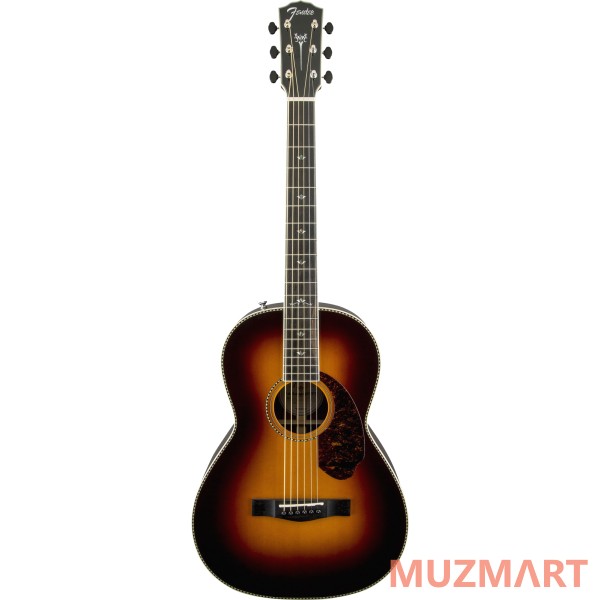 Fender PM-2 Deluxe Parlor SBST (Vintage Sunburst) Электроакустическая гитара