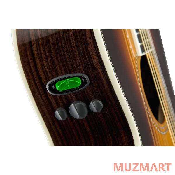 Fender PM-2 Deluxe Parlor SBST (Vintage Sunburst) Электроакустическая гитара