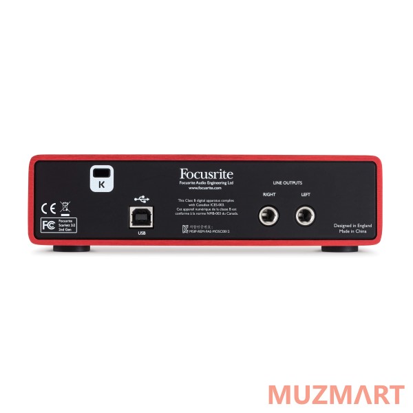 Focusrite Scarlett 2i2 2nd Gen USB аудио интерфейс
