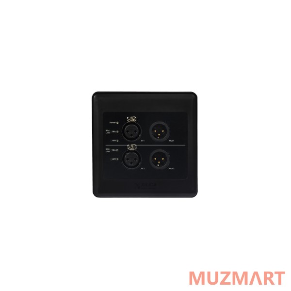 Xilica R22-WP-M Панель аудио измерений с двойными 2in/ 2out разъемами