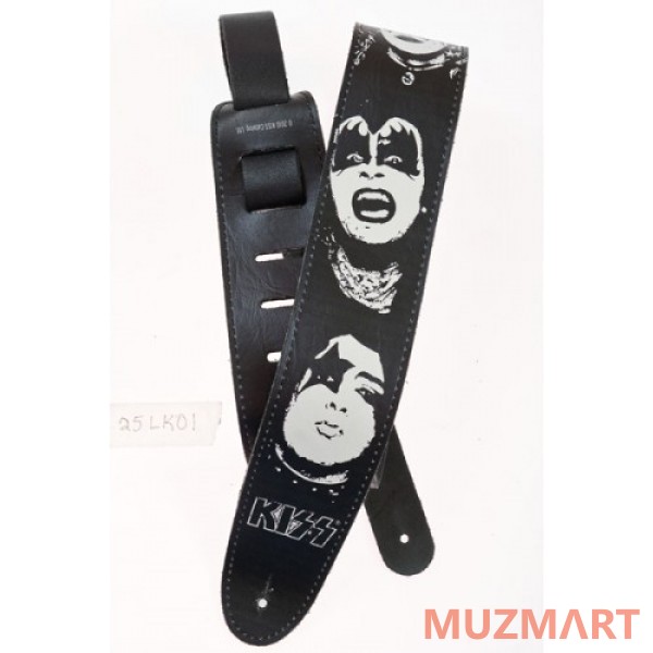 Planet Waves 25LK01 Кожаный гитарный ремень, Kiss