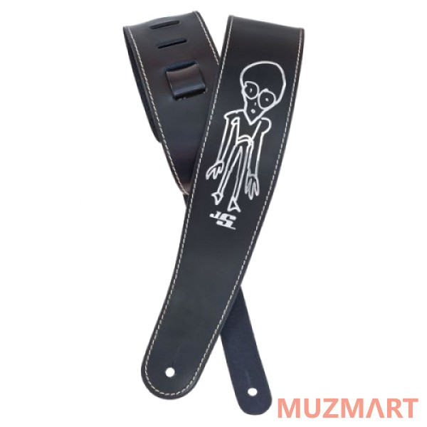 Planet Waves 25LS-JS2 Кожаный гитарный ремень, именная серия J.Satriani