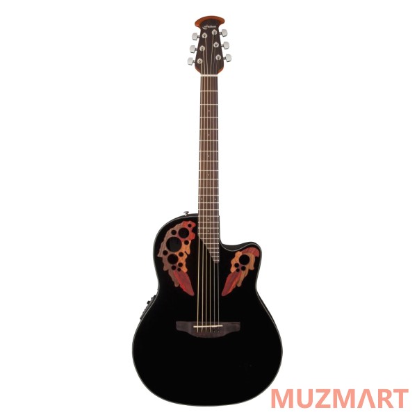 Ovation CE44-5 Celebrity Elite Mid Cutaway Black Электроакустическая гитара