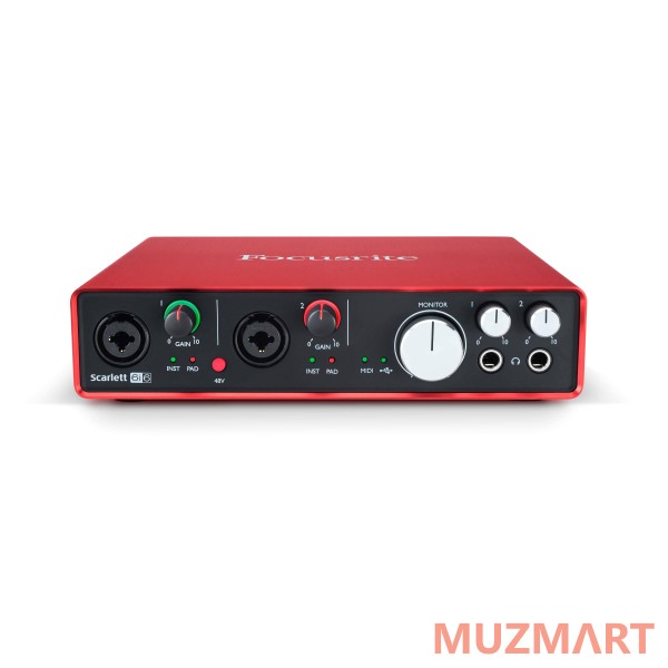 Focusrite SCARLETT 6I6 2ND GEN USB аудио интерфейс, 6 входов/6 выходов