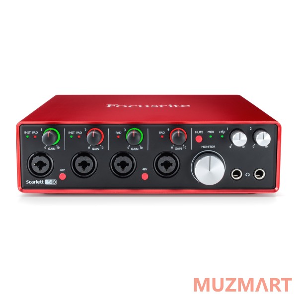 Focusrite SCARLETT 18I8 2ND GEN USB аудио интерфейс, 18 входов/8 выходов