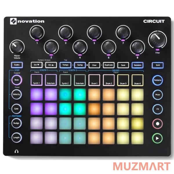 Novation CIRCUIT Грув-бокс с матричным управлением
