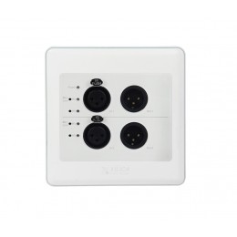 Xilica R22-WP-X White Панель аудио измерений с двойными 2in/ 2out разъемами Dante, цвет белый