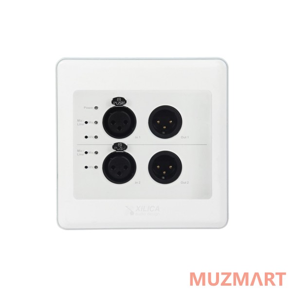 Xilica R22-WP-X White Панель аудио измерений с двойными 2in/ 2out разъемами Dante, цвет белый