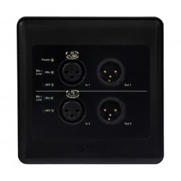 Xilica R22-WP-X Панель аудио измерений с двойными 2in/ 2out разъемами Dante