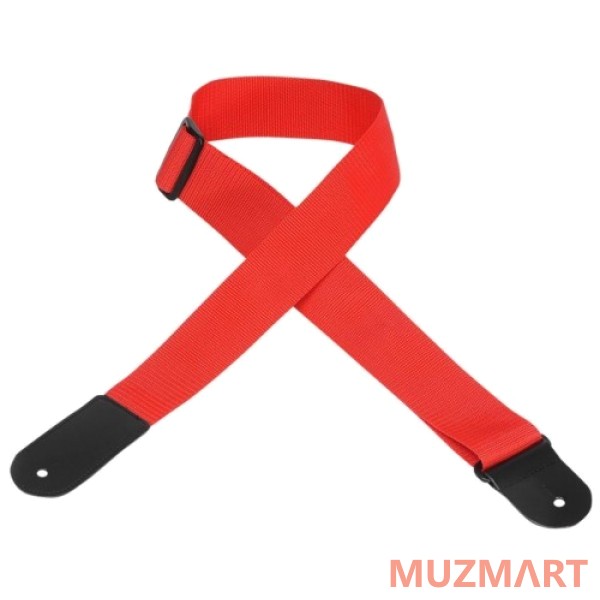 Levy's M8POLYL-RED Ремень для гитары