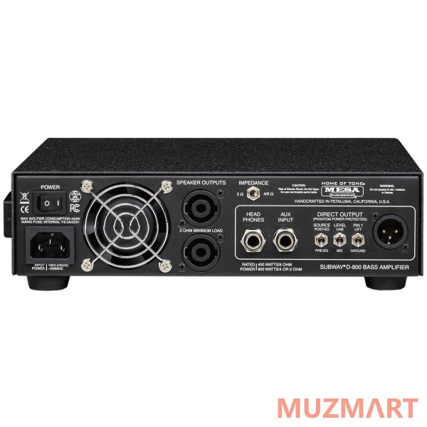 Mesa Boogie SUBWAY D800 Профессиональный усилитель для бас-гитары