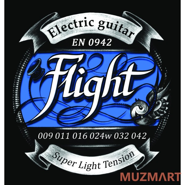 Flight EN0942 Струны для электрогитары, обмотка никель, 09-42