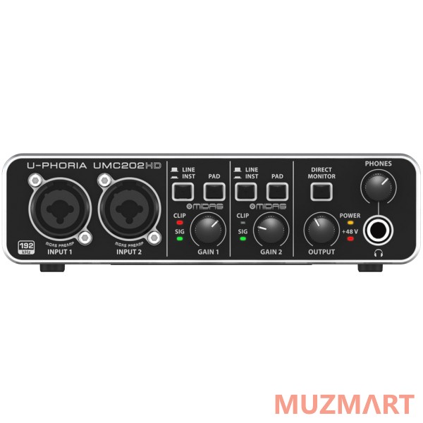 Behringer UMC202HD Внешний USB-аудиоинтерфейс