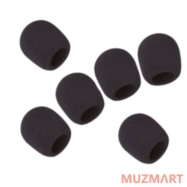 Roxtone MF35 Black Набор из 6 черных ветрозащит