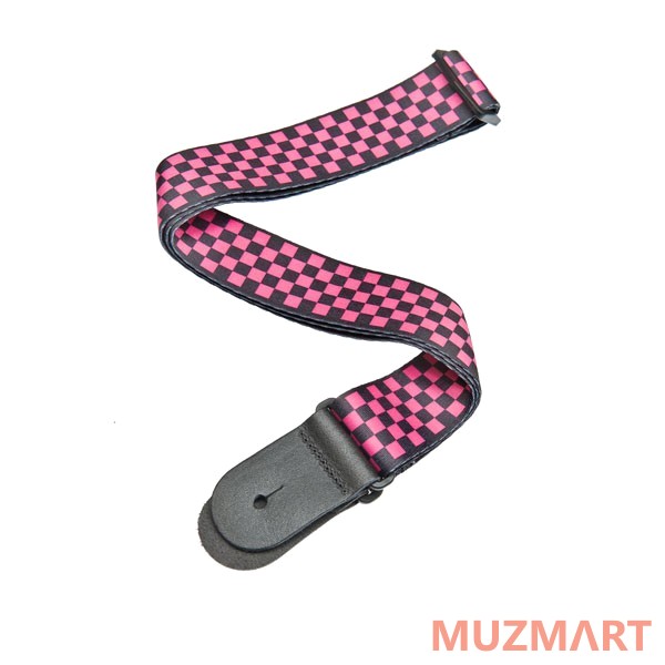 Planet Waves 50H03 BLACK/PINK Checker Гитарный ремень