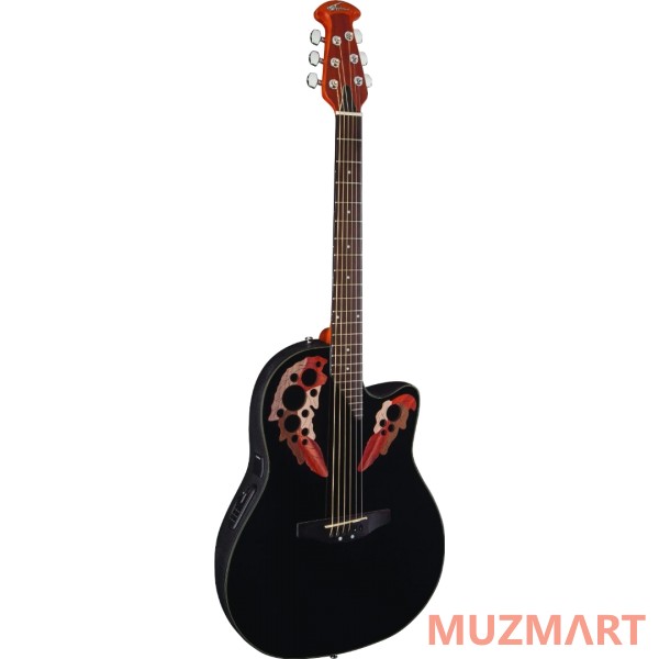 Applause AE44-5 Elite Mid Cutaway Black Электроакустическая гитара
