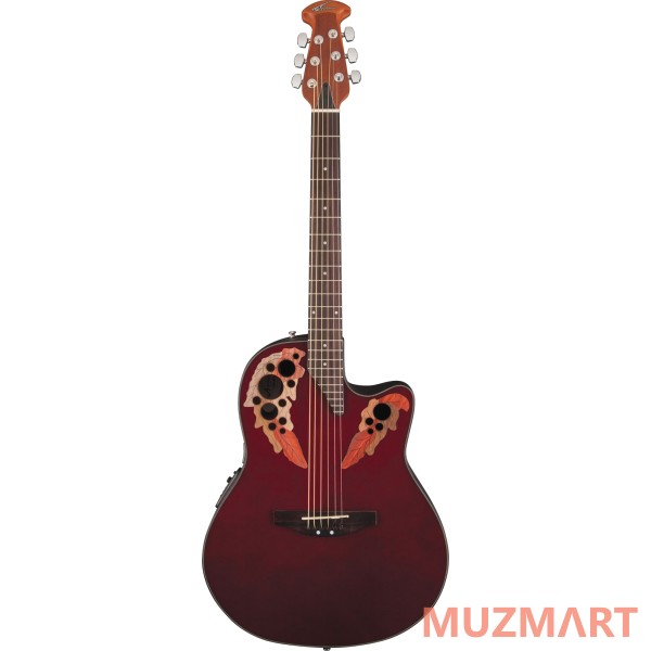 Applause AE44-RR Elite Mid Cutaway Ruby Red Электроакустическая гитара