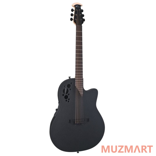 Ovation 1778TX-5 Elite TX Mid Cutaway Black Textured Электроакустическая гитара