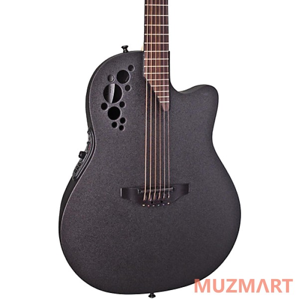 Ovation 1778TX-5 Elite TX Mid Cutaway Black Textured Электроакустическая гитара