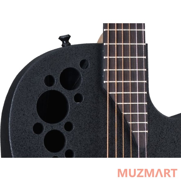 Ovation 1778TX-5 Elite TX Mid Cutaway Black Textured Электроакустическая гитара