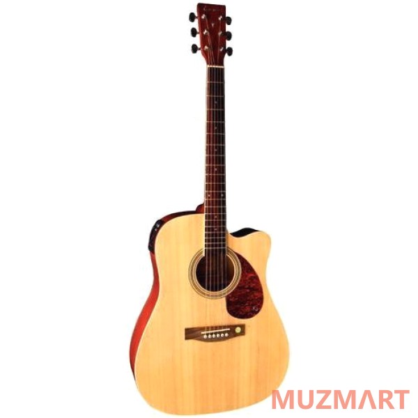Tenson D10 CE Dreadnought Cutaway Natural Электроакустическая гитара