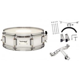 Gewa Birch White Chrome HW SH 14x5,5" Маршевый малый барабан