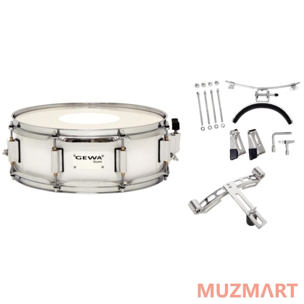 Gewa Birch White Chrome HW SH 14x5,5" Маршевый малый барабан