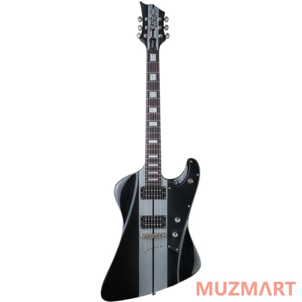 DBZ DIAMOND HFRST-BKSS Hailfire ST Black/Silver Stripes Электрогитара