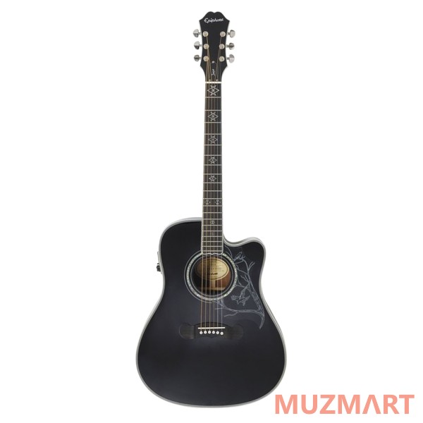 Epiphone Dave Navarro 'Jane' Acoustic/Electric Ebony Электроакустическая гитара