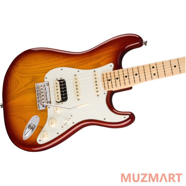 Fender AM PRO STRAT HSS SHAW MN SSB (ASH) Электрогитара