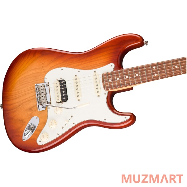 Fender AM PRO STRAT HSS SHAW RW SSB (ASH) Электрогитара