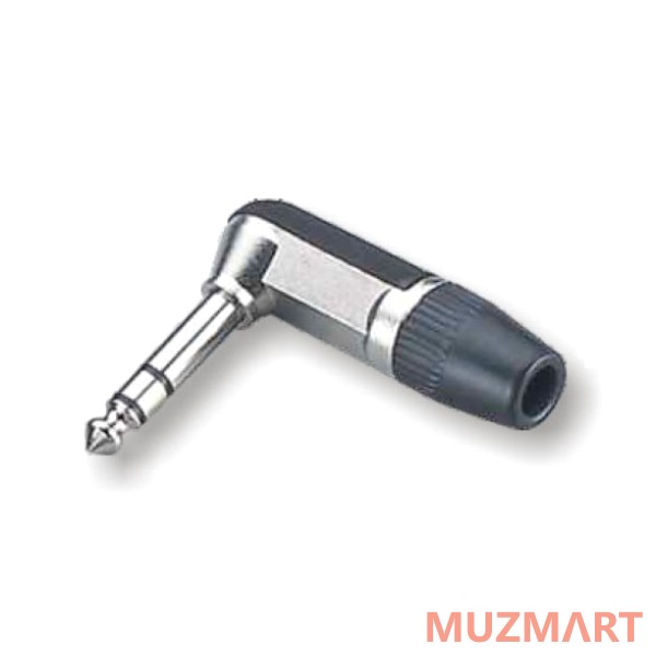 Roxtone RJ034S Разъем джек стерео угловой, 6,3 мм