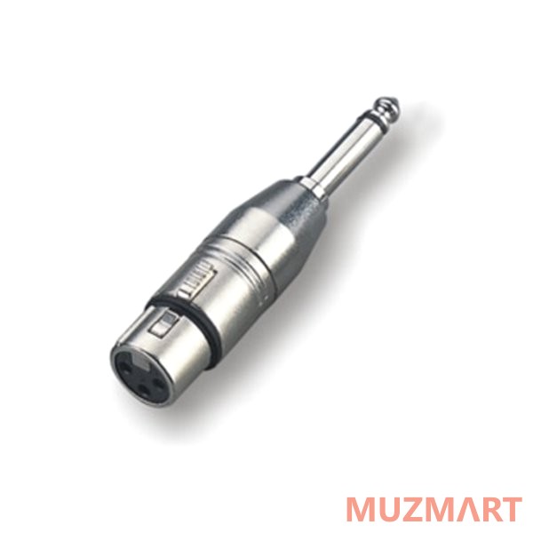 Roxtone RA014 Переходник 3-контактный XLR "мама" - Jack 6,3 мм моно