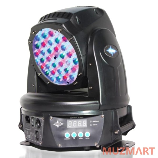 Ross Mobi Led Wash Zoom RGB 36x5W Вращающаяся светодиодная голова