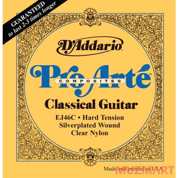 D'Addario EJ46C Hard Струны для классической гитары