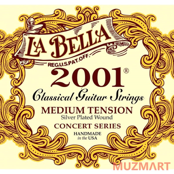 La Bella 2001 Medium Струны для классической гитары