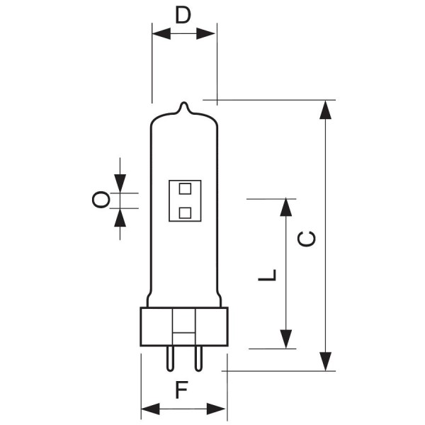 Sylvania BA575/2SE NHR 8.5( MSR575/2) Лампа газоразрядная