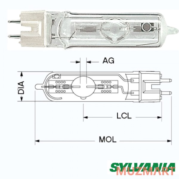 Sylvania BA400SE HR (MSR400HR) Лампа газоразрядная