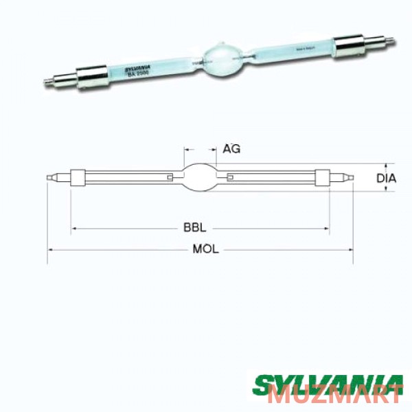 Sylvania BA4000DE(MSI4000) Лампа газоразрядная