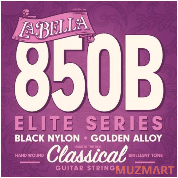 La Bella 850B Medium Hard Струны для классической гитары, золотая обмотка