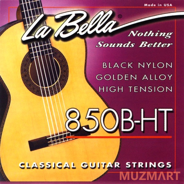 La Bella 850B-HT Hard Струны для классической гитары, золотая обмотка
