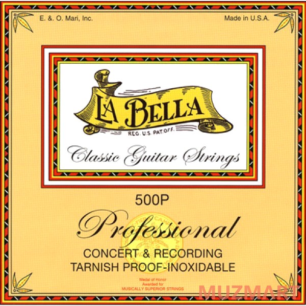 La Bella 500P Recording Concert High Струны для классической гитары