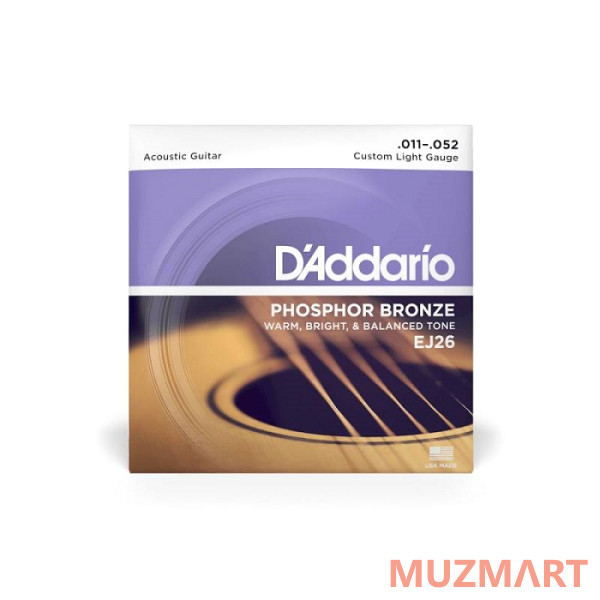 D'Addario EJ26 Custom Light Струны для акустической гитары