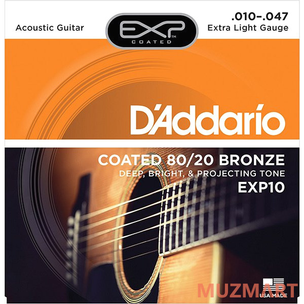 D'Addario EXP10 Струны для акустической гитары