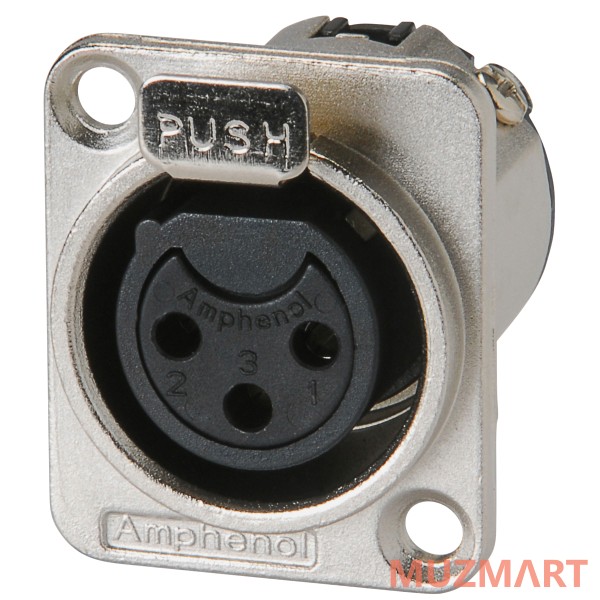 Amphenol AC3FDZ BULK Панельный разъем XLR, мама