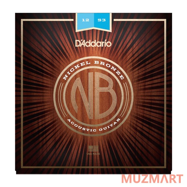 D'Addario NB1253 Струны для акустической гитары, 12-53