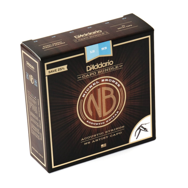 D'Addario NB1253-CP10 Комплект струн NB1253 + каподастр PW-CP-10
