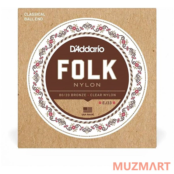 D'Addario EJ33 Струны для классической и фолк гитары