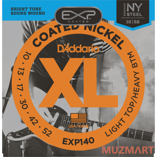 D'Addario EXP140 Light TOP/HEAVY Bottom Струны для электрогитары