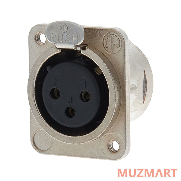 Neutrik NC3FDM3-L-1 Панельный разъем XLR "мама"